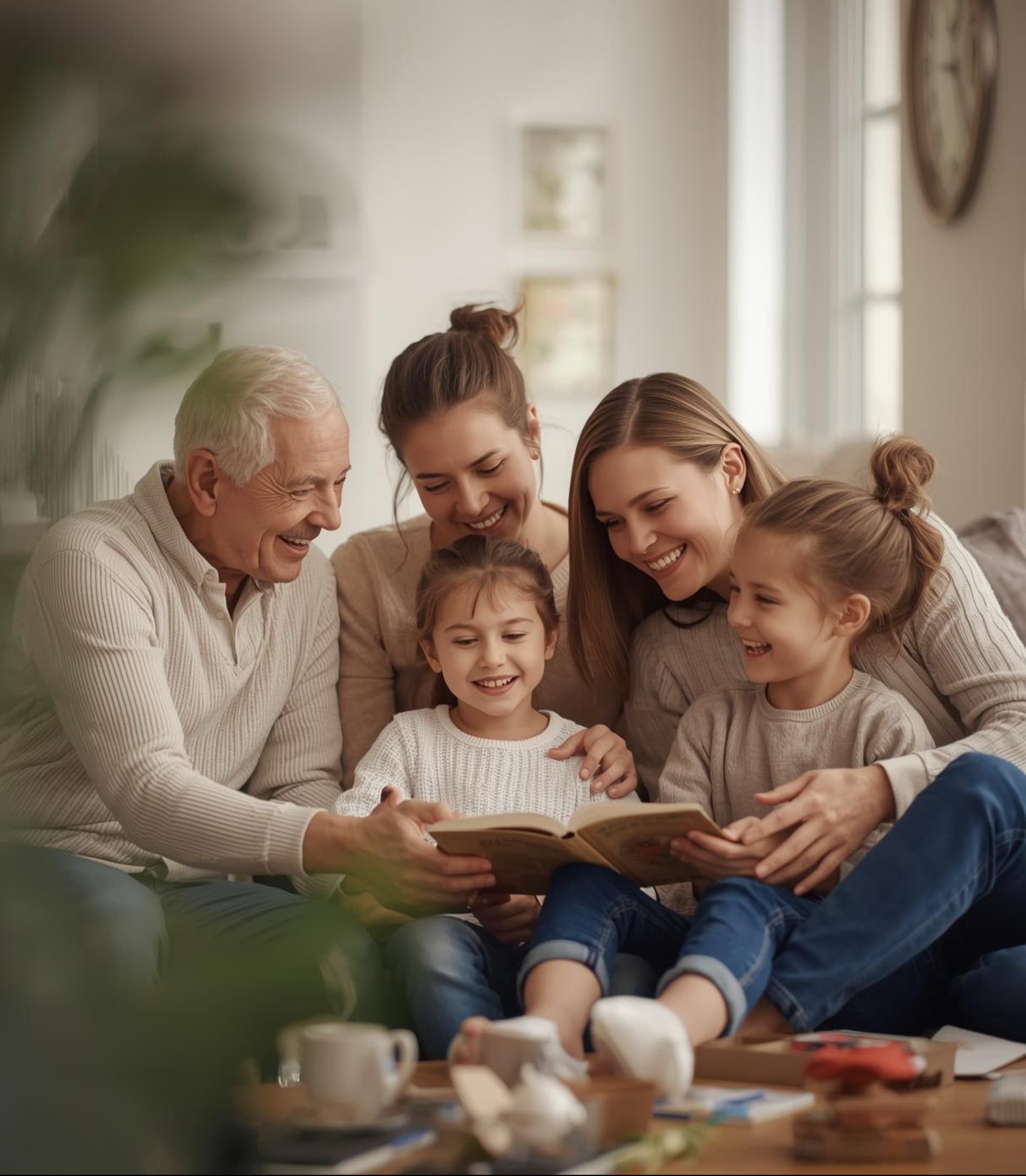 Caregiver helping older parent with health admin at kitchen table